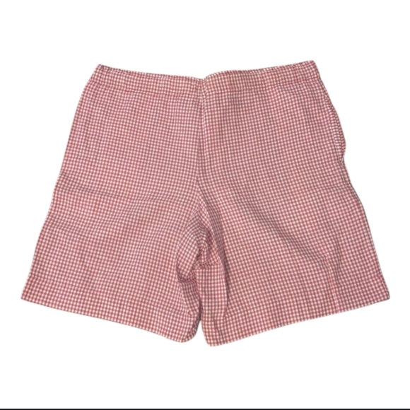 VTG 90s Bugle Boy Co. Red Gingham Print Zip & Drawstring Waist Shorts Women's M - Picture 2 of 6